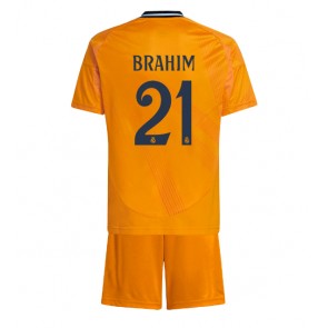 Real Madrid Brahim Diaz #21 Gostujuci Dres za Dječji 2024-25 Kratak Rukavima (+ kratke hlače)